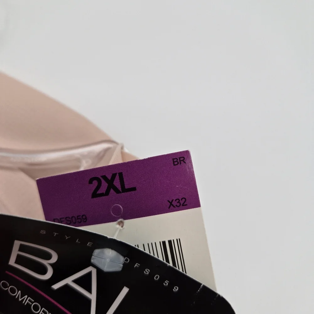 Bali Easy Lite 2 Pack Briefs Panties Underwear Womens Plus Size 2XL Blush Pink